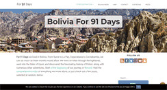 Desktop Screenshot of bolivia.for91days.com